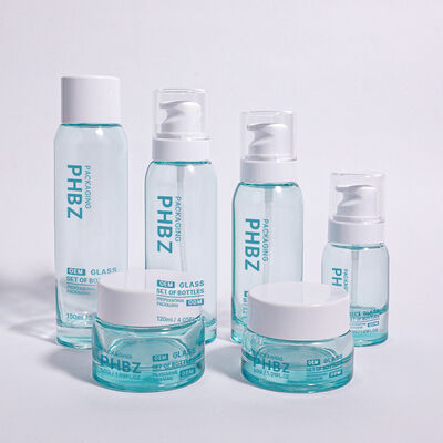 ODM OEM accettato Bottiglia di imballaggio di cosmetici di lusso rotonda adatta a creme di fascia alta sieri e altri prodotti di bellezza essenziali