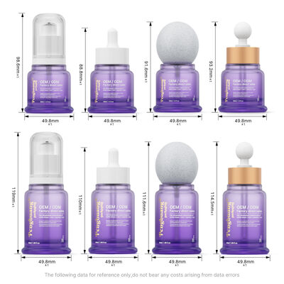 Flacone contagocce in vetro per siero e olio, campione gratuito disponibile, soluzione di packaging per oli essenziali, sieri e liquidi cosmetici