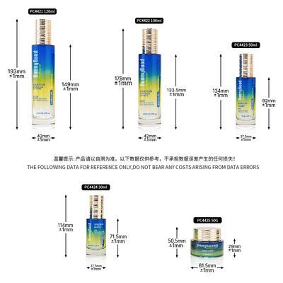 Logo personalizzato Bottiglie di imballaggio in plastica con più dimensioni e opzioni di stampa progettate per applicazioni di imballaggio cosmetico