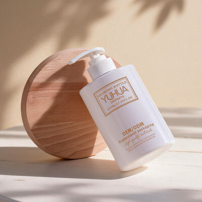 Lotion Plastic Packaging Bottles Round Type Customized Logo Containers for Personal Care Beauty and Health Product Packaging