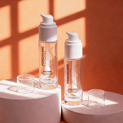 Liquid Foundation Bottiglie di vetro confezionamento cosmetico set con capacità di 30 ml stampa personalizzabile e resistente a perdita design