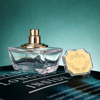 Oem Acceptato bottiglia di siero di olio con gocciolante di bambù frammento d'oro confezioni personalizzabili per oli essenziali cura della pelle cosmetica