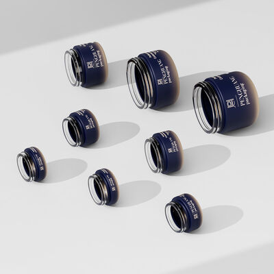 Serbatoi di vetro crema elegante soluzione di imballaggio per prodotti cosmetici con coperchio a vite sicuro ideale per creme e lozioni di bellezza