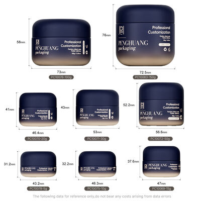 Serbatoi di vetro crema elegante soluzione di imballaggio per prodotti cosmetici con coperchio a vite sicuro ideale per creme e lozioni di bellezza