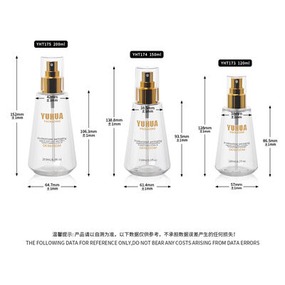 Chiusura spray tipo flacone toner in plastica progettato per soluzioni per la cura della pelle che offre prestazioni di erogazione e a prova di perdite
