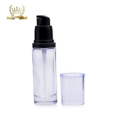 Cosmetici di lusso del giro 30ml che imballano la bottiglia liquida di vetro del fondamento con la pompa di bellezza