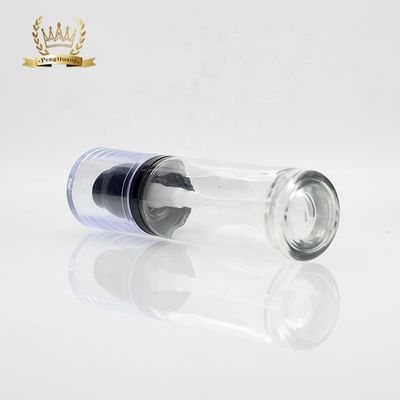 Cosmetici di lusso del giro 30ml che imballano la bottiglia liquida di vetro del fondamento con la pompa di bellezza