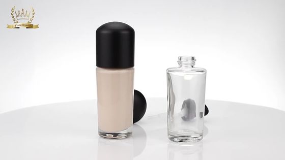 bottiglia liquida del fondamento di trucco 30ml di vetro della bottiglia cosmetica della lozione con la pompa