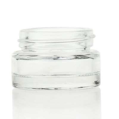 radura di vetro del barattolo crema cosmetico di 3ml 15ml 20ml con i coperchi dell'oro