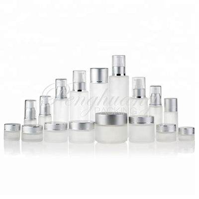 5g-200g Gogerous d'imballaggio cosmetico di vetro glassato vuoto con il coperchio