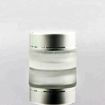 5g-200g Gogerous d'imballaggio cosmetico di vetro glassato vuoto con il coperchio