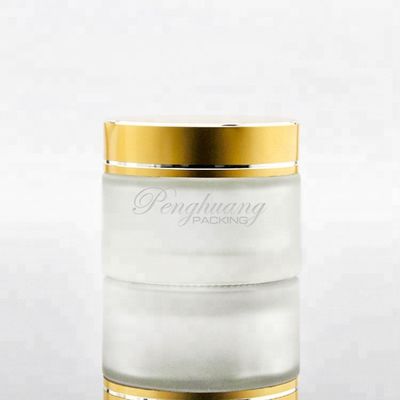 5g-200g Gogerous d'imballaggio cosmetico di vetro glassato vuoto con il coperchio