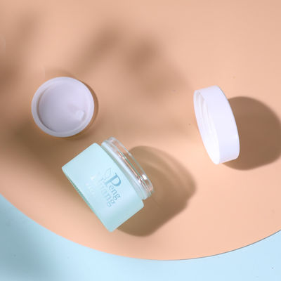 30g 50g ha glassato i barattoli di vetro crema svuota il pacchetto cosmetico verde di verniciatura del contenitore