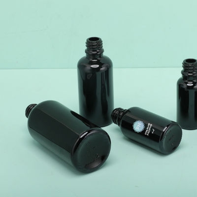 Bottiglia nera di bambù rotonda del contagoccia dell'olio essenziale 5ml