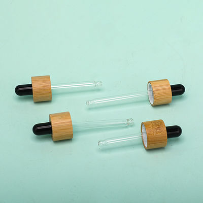 Bottiglia nera di bambù rotonda del contagoccia dell'olio essenziale 5ml