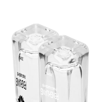 bottiglia di vetro del siero 50ml con il contagoccia bianco