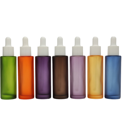Colorato 50 ml di siero vuoto gocciolante con confezione in bottiglia di vetro per olio
