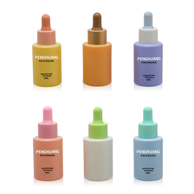 bottiglie del siero di vetro da bottiglia del contagoccia dell'olio essenziale di colore della pittura di 30ml 20ml