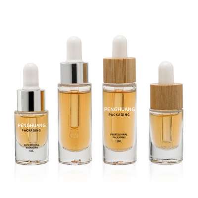 siero di vetro di 5ml 10ml 15ml 30ml per il contagoccia d'imballaggio dell'olio di vetro di cura del fronte della bottiglia di vetro dello skincare