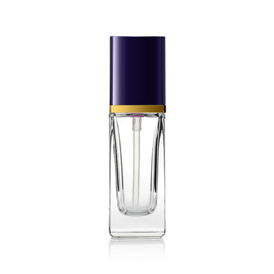 Bottiglia vuota del fondamento del vetro trasparente 30ml del contenitore cosmetico del quadrato per le lozioni F150
