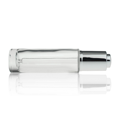 Il siero di vetro cosmetico del fronte del contagoccia imbottiglia la bottiglia rotonda della radura 30ml