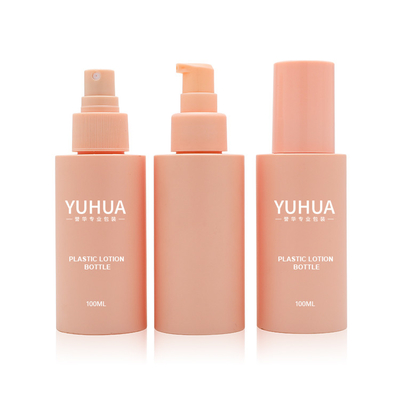 Un buon prezzo. L'imballaggio cosmetico spruzza il rosa vuoto della bottiglia della pompa 100ml per il prodotto disinfettante della mano in linea