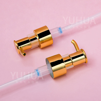 Pompa cosmetica cilindrica di plastica 130/150ml del collare dell'oro della bottiglia della pompa dello sciampo dell'ANIMALE DOMESTICO