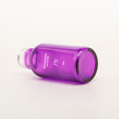 bottiglia di olio essenziale di vetro dello spruzzatore di 30ml Amber Boston Bottle White Pump
