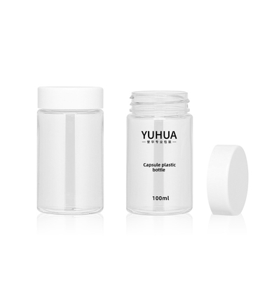 l'imballaggio di plastica dell'ANIMALE DOMESTICO 210ml imbottiglia il contenitore vuoto della pillola della capsula con il coperchio a vite bianco