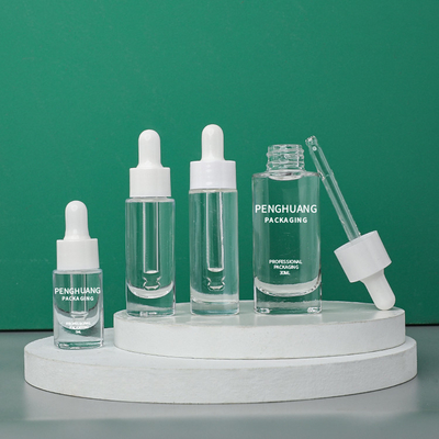 bottiglie di vetro d'imballaggio cosmetiche del contagoccia della bottiglia di vetro del siero di 5ml 10ml 30ml