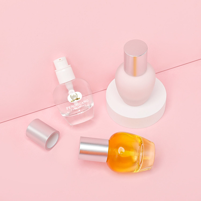 Bottiglia cosmetica di vetro d'imballaggio all'ingrosso del fondamento di cura di pelle della pompa della lozione di colore 30ml della bottiglia di vetro su ordinazione del fondamento
