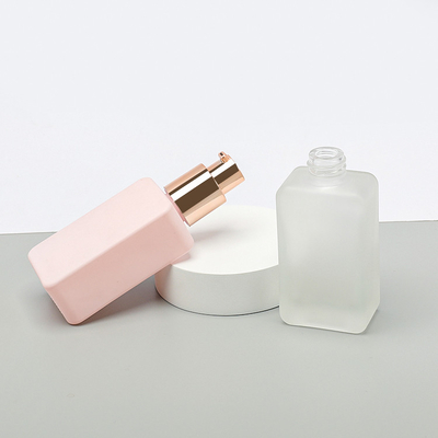 La radura vuota del quadrato della bottiglia di vetro del fondamento 30ML ha glassato l'imballaggio cosmetico