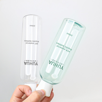 Bottiglie amichevoli 100ml 300ml 500ml di imballaggio di plastica di Eco con il cappuccio bianco
