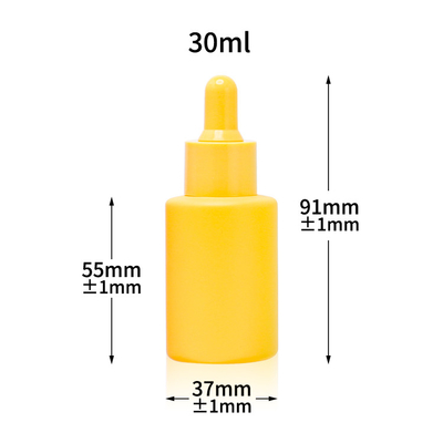 Il siero Matte Glass Dropper Bottle 30ml ha glassato la bottiglia di olio essenziale cosmetica 1oz