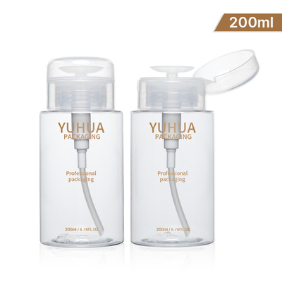 Toner d'imballaggio 12ml 200ml 300ml della pompa di stampa della bottiglia del chiaro dispositivo di rimozione di plastica della bottiglia