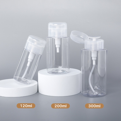 Toner d'imballaggio 12ml 200ml 300ml della pompa di stampa della bottiglia del chiaro dispositivo di rimozione di plastica della bottiglia