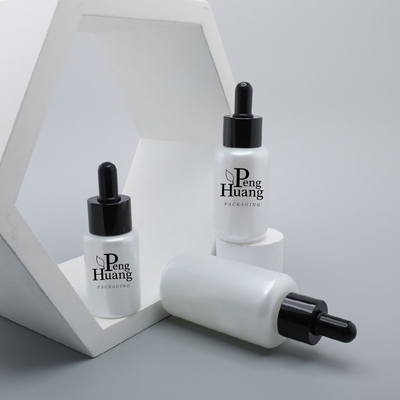 Boston di vetro rotondo serigrafia della bottiglia 30ml 50ml 100ml con il contagoccia