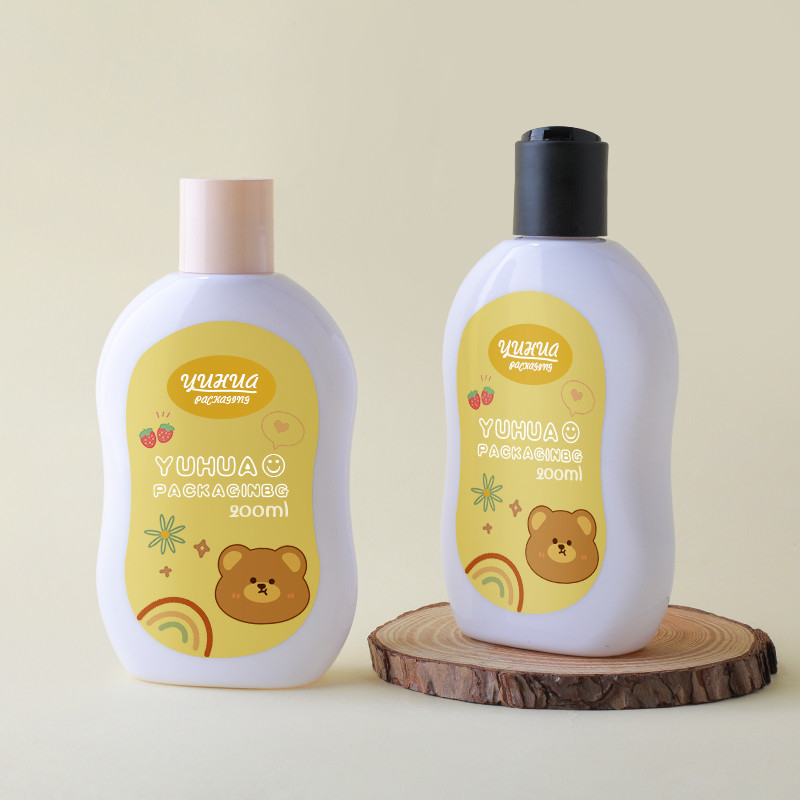 Bottiglie di shampoo e balsamo vuote in plastica a colori personalizzati da 200 ml