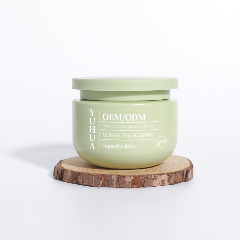 Barattolo di crema di plastica a bocca larga e vuota rotonda 300g 550g 10oz contenitore per la pulizia dei capelli e del corpo