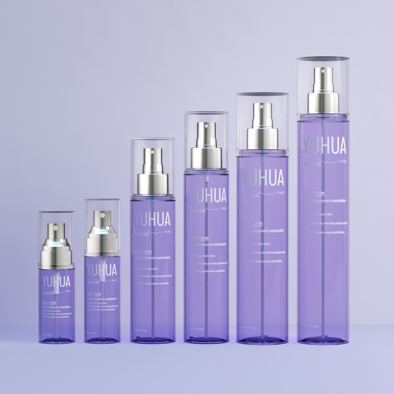 Premium Custom 40ml-300ml PET Plastic Mist Spray Bottle with Electroplated Surface and Fine Mist Sprayer for Cosmetic Use