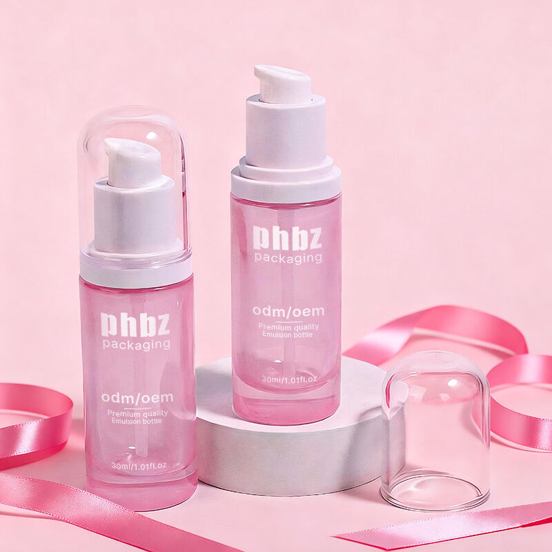 Flaconi di vetro per lozioni in vetro con accessorio pompa Bottiglia in vetro robusta Materiale progettato per lozioni per la cura della pelle e la bellezza