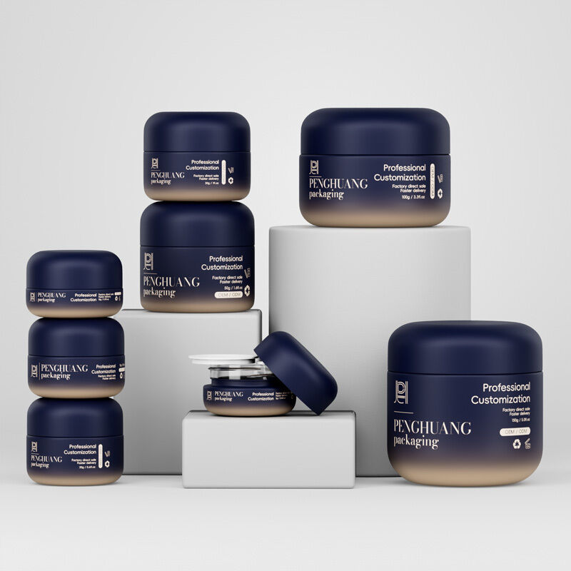 Serbatoi di vetro crema elegante soluzione di imballaggio per prodotti cosmetici con coperchio a vite sicuro ideale per creme e lozioni di bellezza