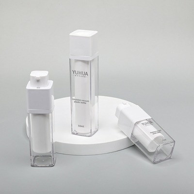 Pelle Skincare dell'ANIMALE DOMESTICO della bottiglia del Airpress che imballa sotto vuoto la bottiglia senz'aria di plastica della pompa
