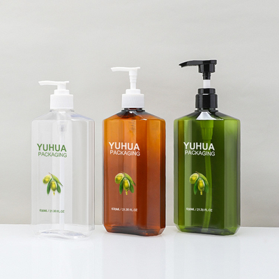 Balsamo per gel doccia per shampoo in PET riciclato in bottiglia grande da 630 ml