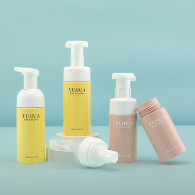 Flacone per pompa in schiuma di plastica personalizzato da 100 ml da 120 ml per sapone detergente per il viso liquido per lavaggio a mano