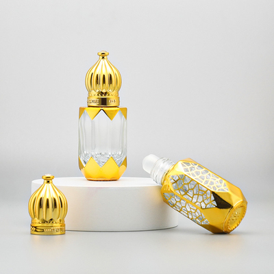 6ml 8ml 12ml Vetro vuoto Roll On Bottle Luxury Cosmetic Packaging Container Perfume Essential Oil Bottle