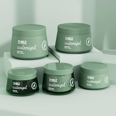 Vaso di crema di plastica opaca 150 ml 250 ml 350 ml 500 ml contenitori di crema vuota