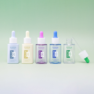 Impressione del logo Bottiglie per gocciolante di siero PET da 50 ml per oli essenziali e cura della pelle