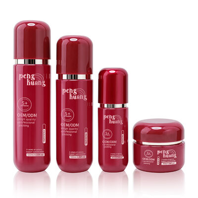 Luxury cosmetics packaging bottle offering Coated Surface Handling suitable for cosmetic cream and skincare containers