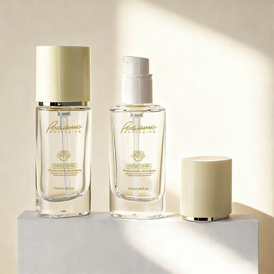 Liquid Foundation Bottiglie di vetro confezionamento cosmetico set con capacità di 30 ml stampa personalizzabile e resistente a perdita design